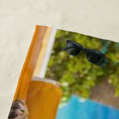 犬の生活だおもしろい ビーチタオル (インサイチュ)