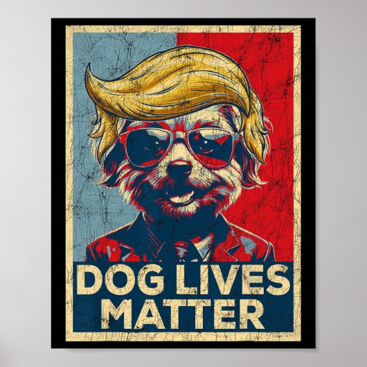犬の生活の問題トランプがトランプ大統領2024 ポスター (正面)