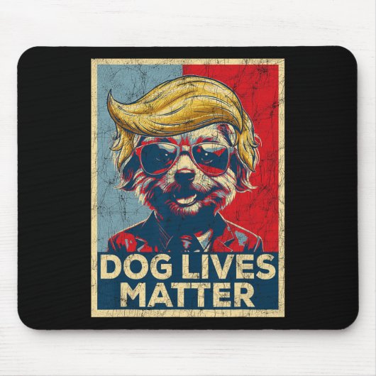 犬の生活の問題トランプがトランプ大統領2024 マウスパッド (正面)