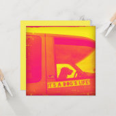 犬の生活挨拶カードだ カード (正面/裏面インサイチュ)