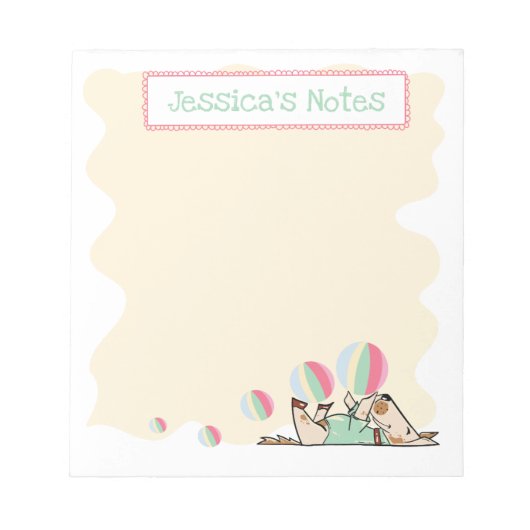 犬の生活 ノート かわいい犬のジャグリング ノート (正面)