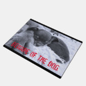 犬の用心して下さい ドアマット (アングル)