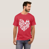 犬の男のおもしろい子 Tシャツ (正面フル)