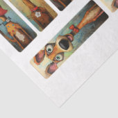 犬の画像お洒落DIYデコップブックマーククラフト 薄葉紙 (詳細)