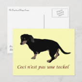 犬の画像の裏切り ポストカード (正面/裏面)
