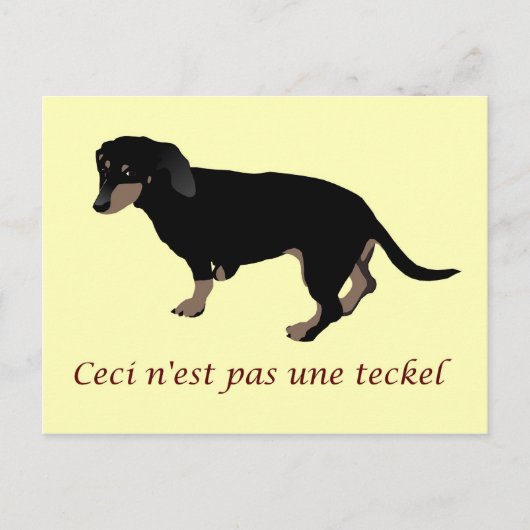 犬の画像の裏切り ポストカード (正面)