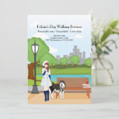 犬の発表を用いる女の子 案内状 (スタンド正面)