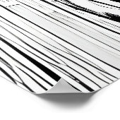 犬の白黒の芸術 | AIアートポスター ポスター (角)