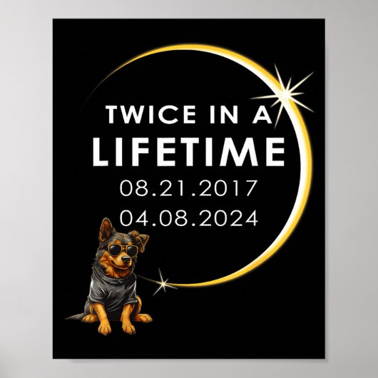 犬の皆日食 Twice ポスター (正面)
