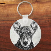 犬の目キーチェーン キーホルダー (正面)