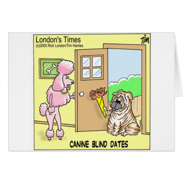 犬の盲約会 楽しい犬のキャラクターグッズ＆Tシャツ (正面横)