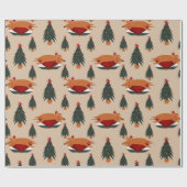 犬の眠るクリスマスツリーを錆び付ける ラッピングペーパー (フラット)