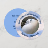 犬の眠る眠りのパーティの招待状 シーズンカード (正面/裏面)