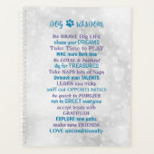 犬の知恵の引用文感動的 – 犬の恋人引用文 プランナー手帳 (正面)