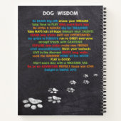 犬の知恵の引用文 ノートブック (裏面)