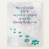 犬の知恵の引用文-感動的引用文犬の恋人 プランナー手帳 (裏面)