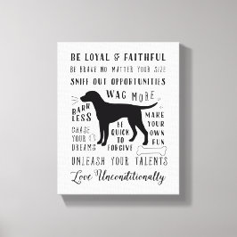 犬の知恵ペットハウス感動的のルール キャンバスプリント