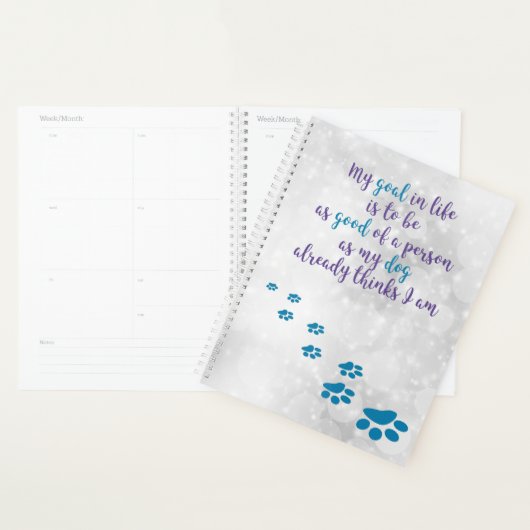 犬の知恵感動的引用文 – 犬の恋人引用文 プランナー手帳 (ディスプレー)