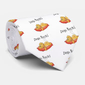 犬の石のTシャツおよびギフト ネクタイ (ロール)