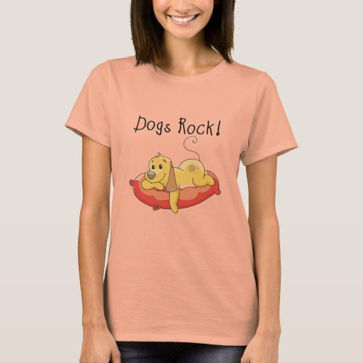 犬の石のTシャツおよびギフト Tシャツ (正面)