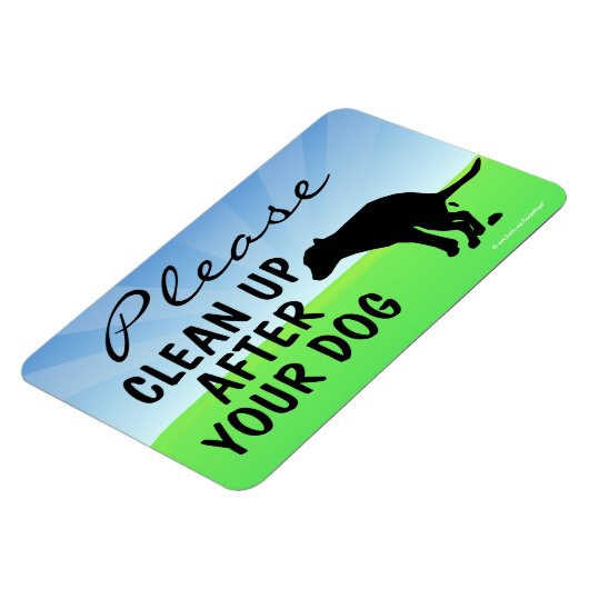 犬の磁気標識の後でクリーンアップしてください マグネット (左側)