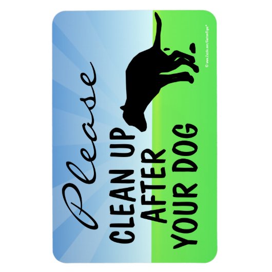 犬の磁気標識の後でクリーンアップしてください マグネット (縦)