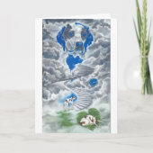 犬の祈りの言葉の~犬の悔やみや弔慰カード カード (正面)