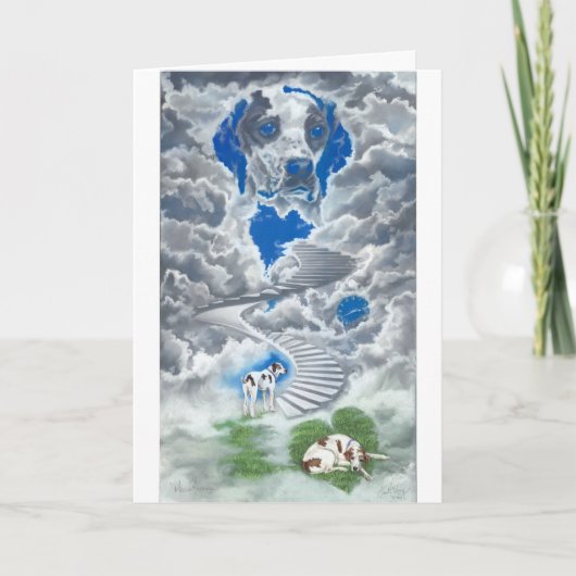 犬の祈りの言葉の~犬の悔やみや弔慰カード カード (正面)