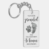 犬の祖父母から人間に昇進する キーホルダー (正面左)