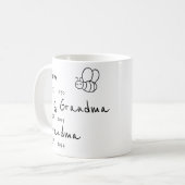 犬の祖父母から人間のおじいさんに昇進する コーヒーマグカップ (正面左)