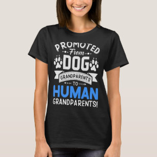 犬の祖父母から人間の男の子の祖母に昇進 Tシャツ