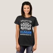 犬の祖父母から人間の男の子の祖母に昇進 Tシャツ (正面フル)