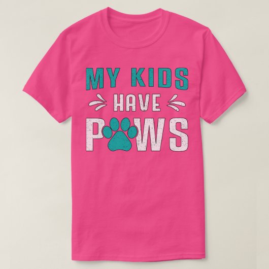犬の私の子供は犬の犬の子犬ペットのヴィンテージ おもしろい Tシャツ (デザイン正面)