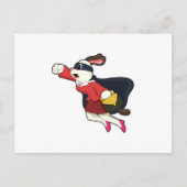 犬の秘書スーパーヒーロー ポストカード (正面)