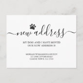 犬の移動 案内ポストカード (正面)