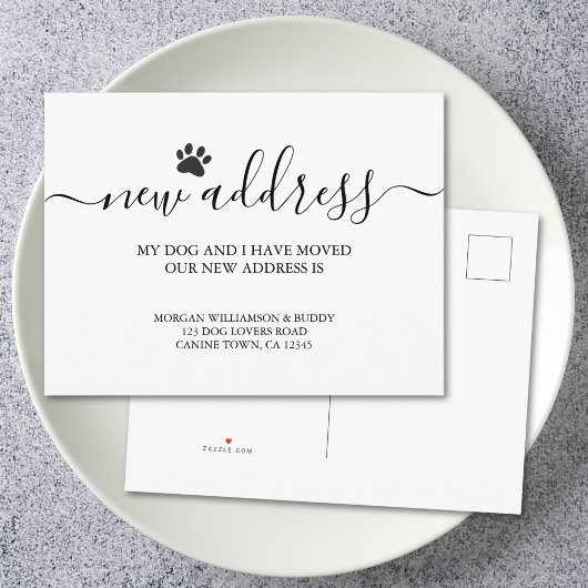 犬の移動 案内ポストカード