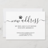 犬の移動 案内状 (正面)