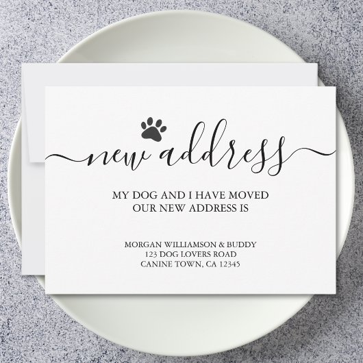 犬の移動 案内状