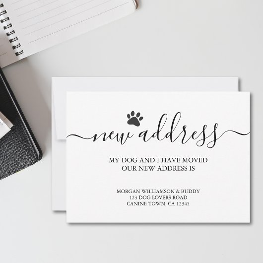 犬の移動 案内状