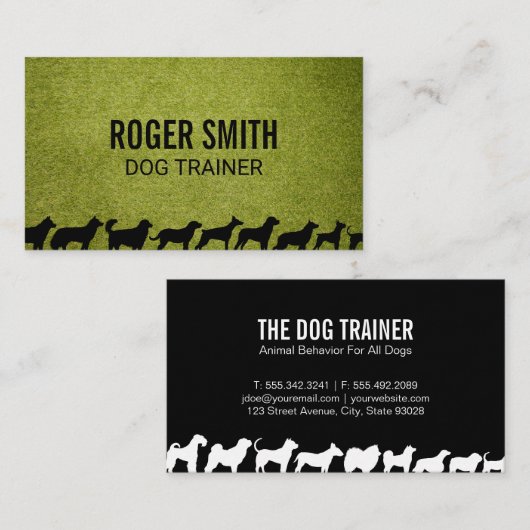 犬の種類 | 犬訓練 名刺 (正面/裏面)