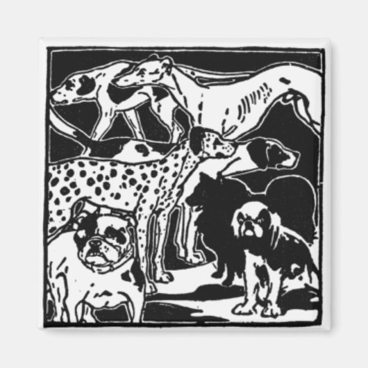 「犬の種」 マグネット (正面)