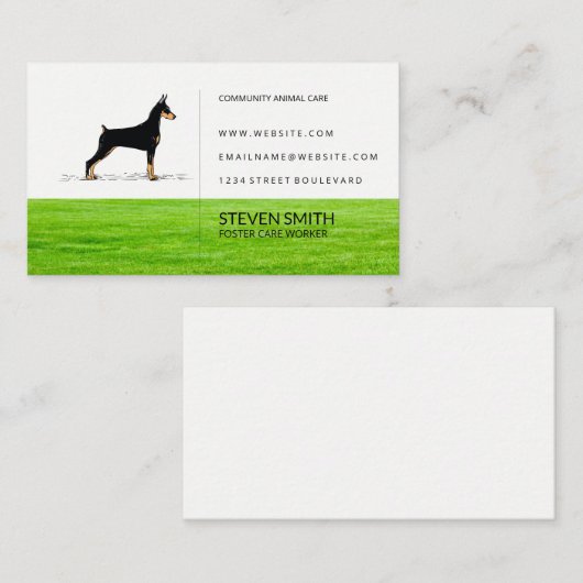 犬の立ち | パーク 名刺 (正面/裏面)