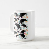 犬の笑わされるコーヒーマグ コーヒーマグカップ (正面左)