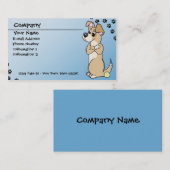 犬の策略の態度の名刺 名刺 (正面/裏面)