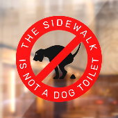 犬の糞の標識なし ウィンドウサイン (シート2)