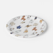 犬の紙プレート ペーパープレート (アングル)