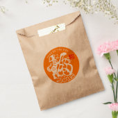 犬の紙中国の切り新年2018 Oクラフト好意B フェイバーバッグ (封をした状態)