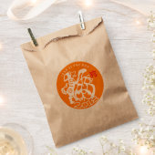 犬の紙中国の切り新年2018 Oクラフト好意B フェイバーバッグ (クリップ留めされた状態)