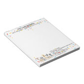 犬の紙吹雪幾何学的 ノートパッド (アングル)