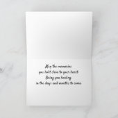 **犬の紛失**悔やみや弔慰とヒーリングカード カード (内部)